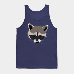 Raccoon Face cute illustration Tank Top